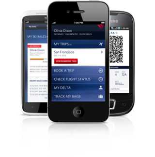 Fly Delta app screen