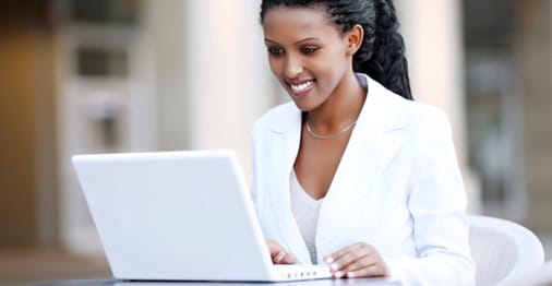 Woman wearing white blazer Woman wearing white blazer