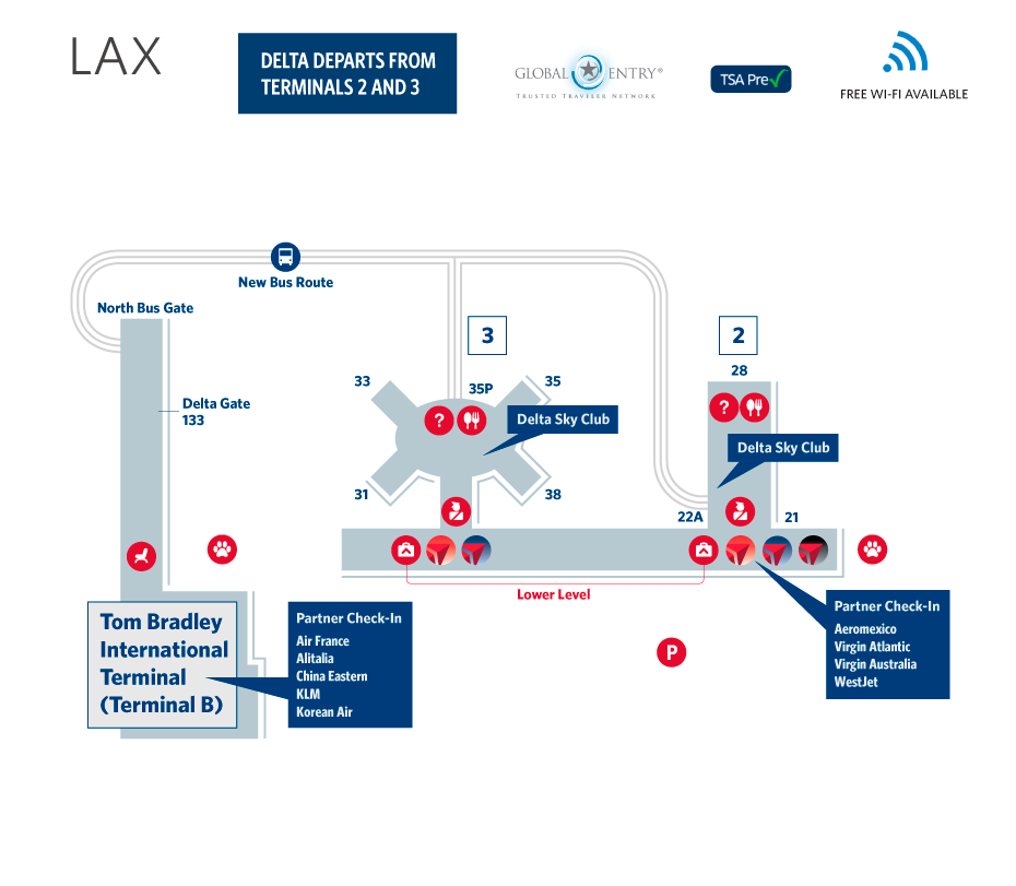 Los Angeles Airport Map