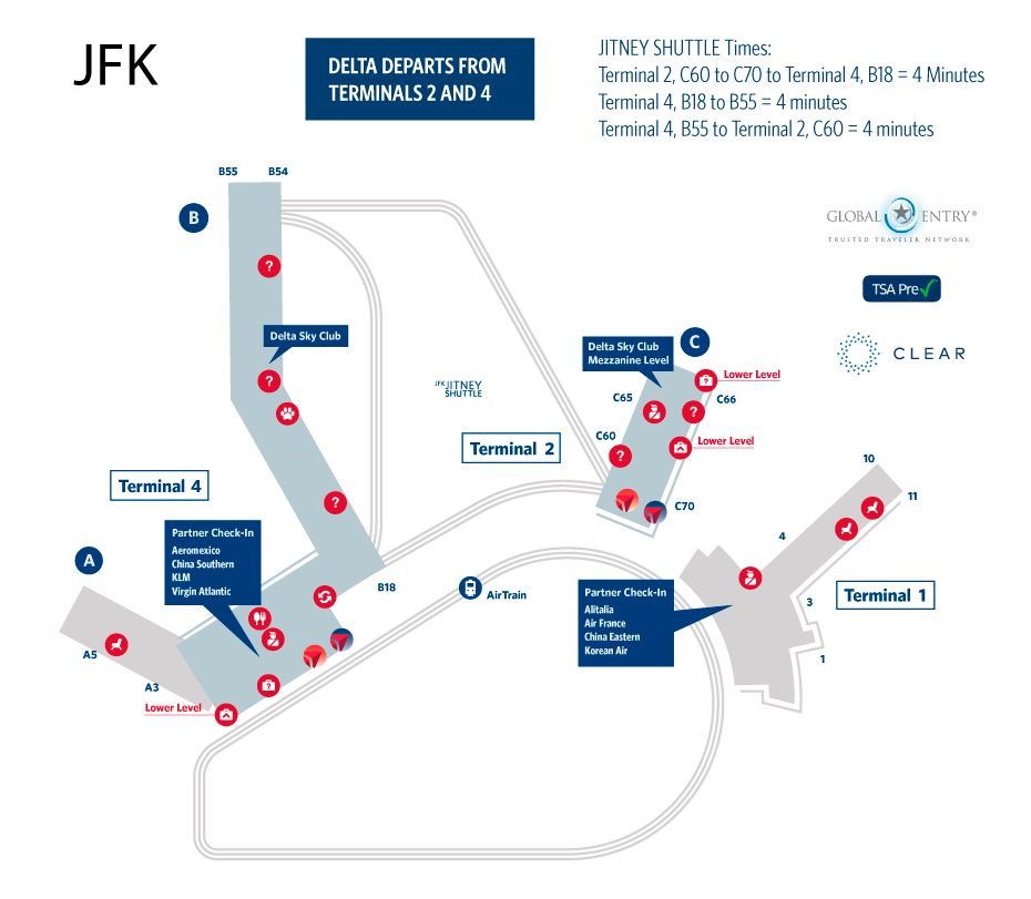 JFK Airport Map
