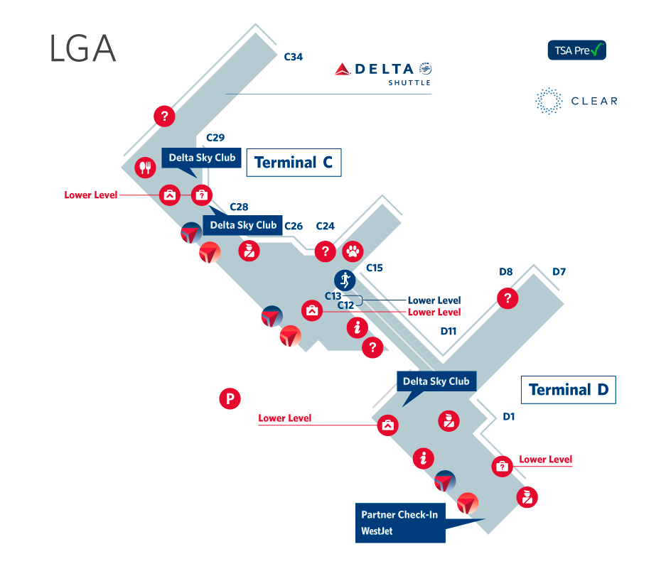 LaGuardia Airport Map