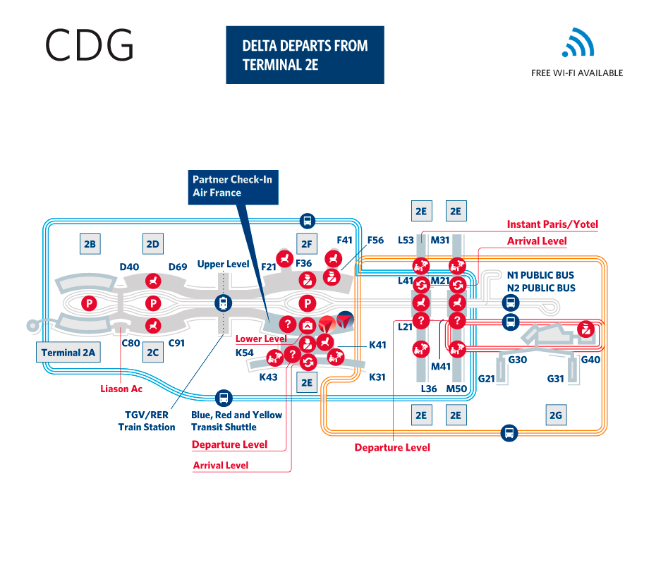 Paris-CDG Airport Map