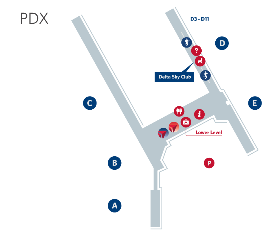 Portland Airport Map