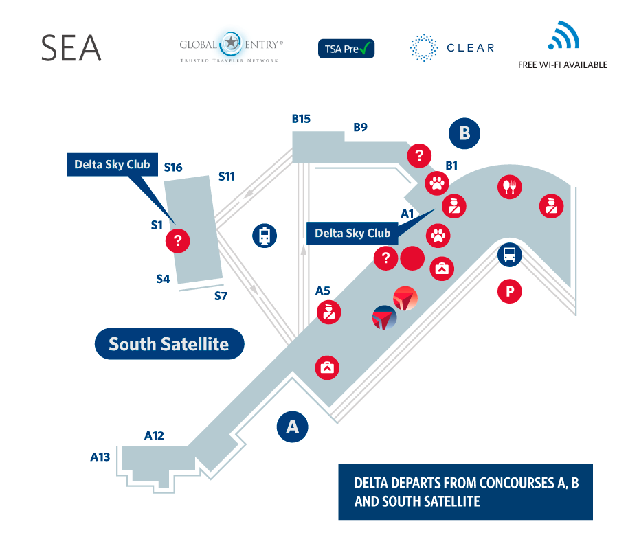 Seattle Airport Map