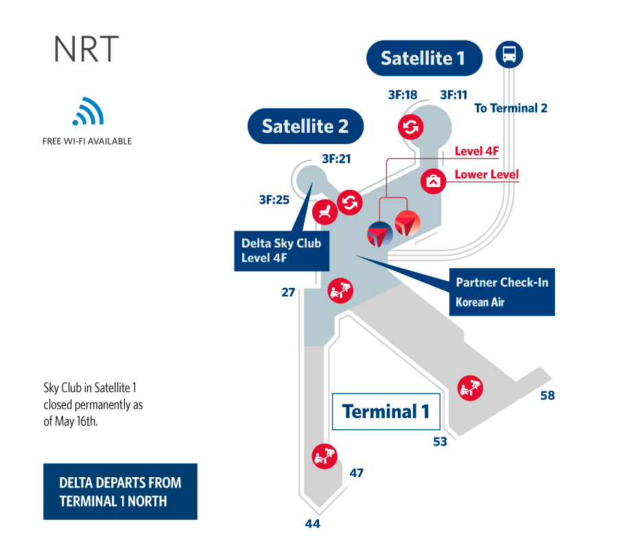 Tokyo-NRT Airport Map Tokyo-NRT Airport Map