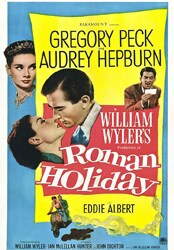Vacances romaines Affiche Vacances romaines
