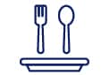 restaurant miles icon