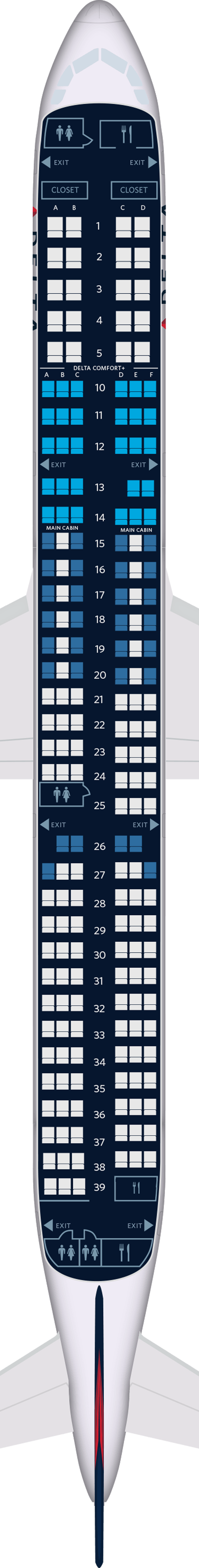 Servicios, especificaciones y mapas de asientos de la aeronave Airbus A321