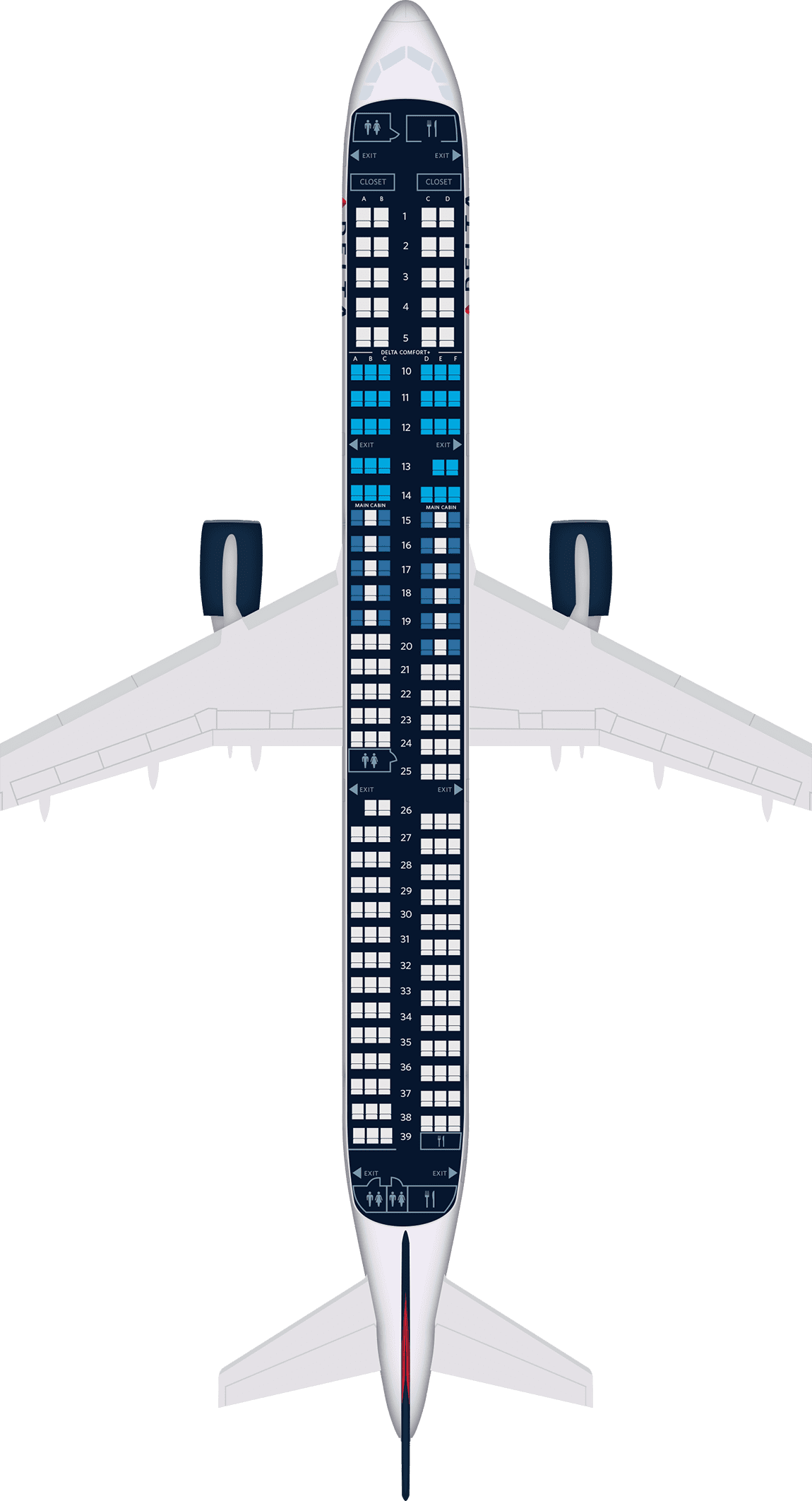 空客a321—231座位图片