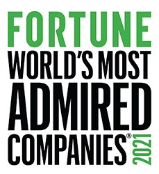 フォーチュン誌の2021年「世界で最も賞賛される企業」