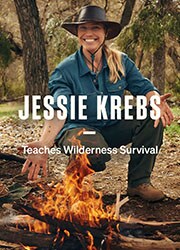 Jessie Krebs: Teaches Wilderness Survival Poster