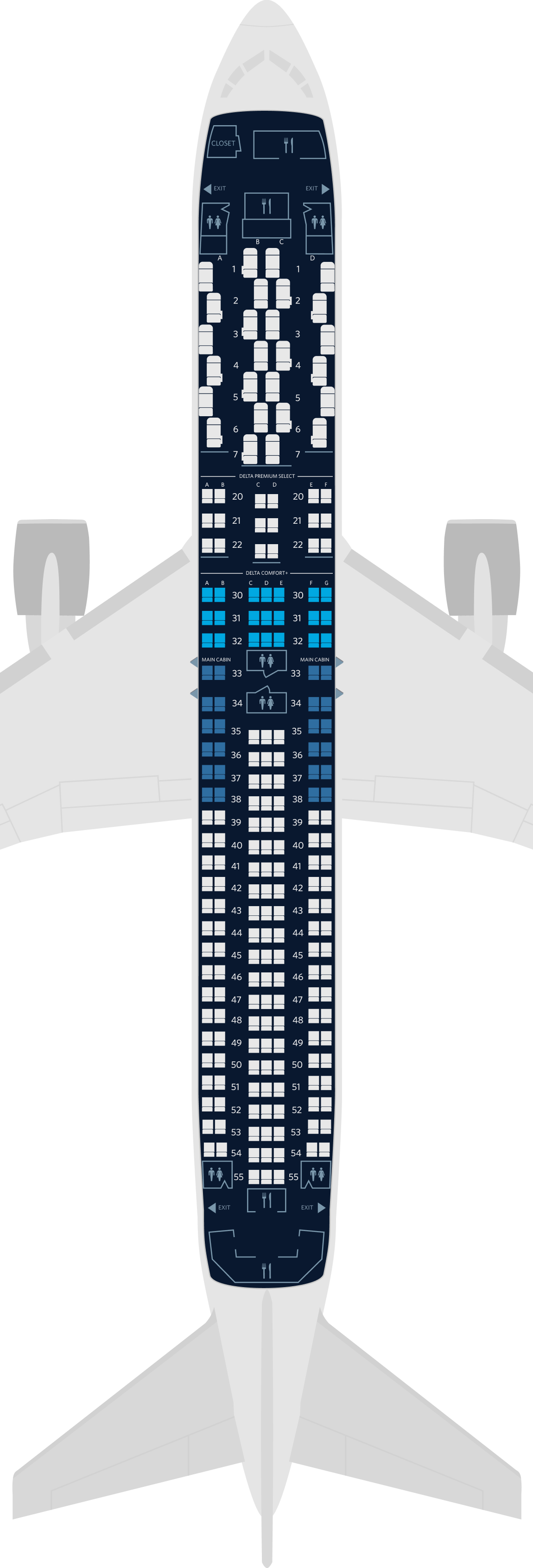 波音767座位图图片