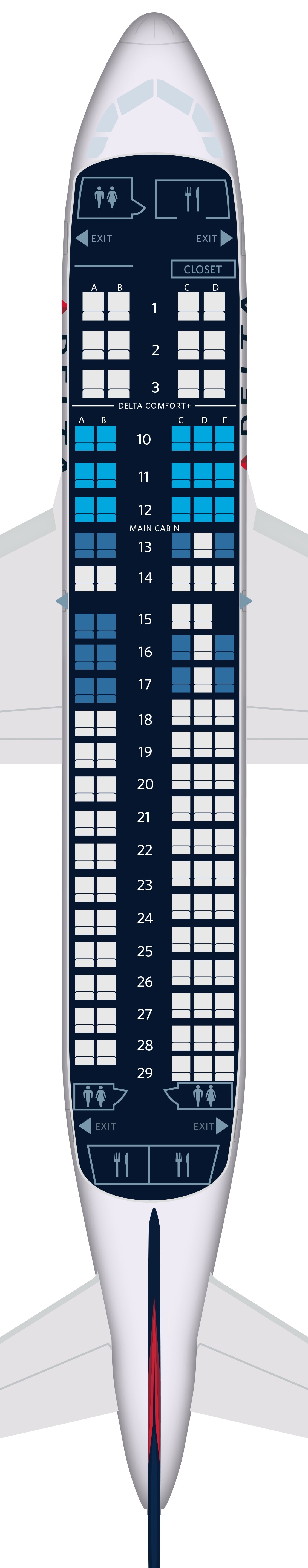 Airbus A220 300 Seat Map Egyptair