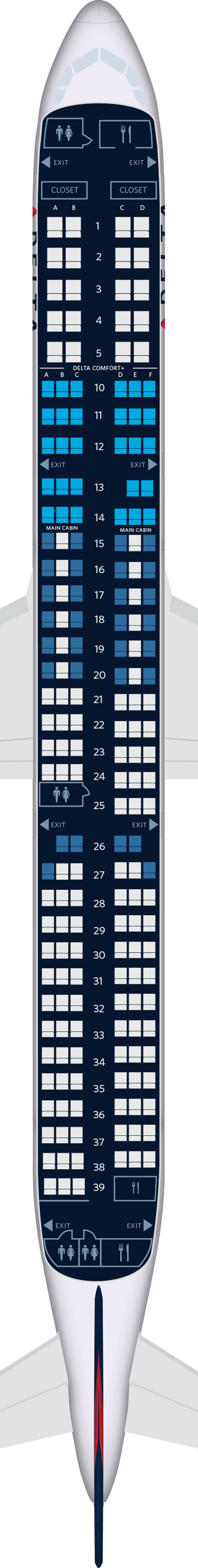 Airbus A321-200 Seat Maps, Specs & Amenities | Delta Air Lines