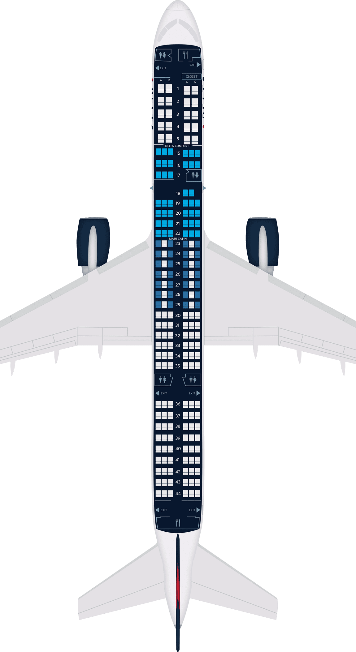 Delta Boeing 757 Seating Chart