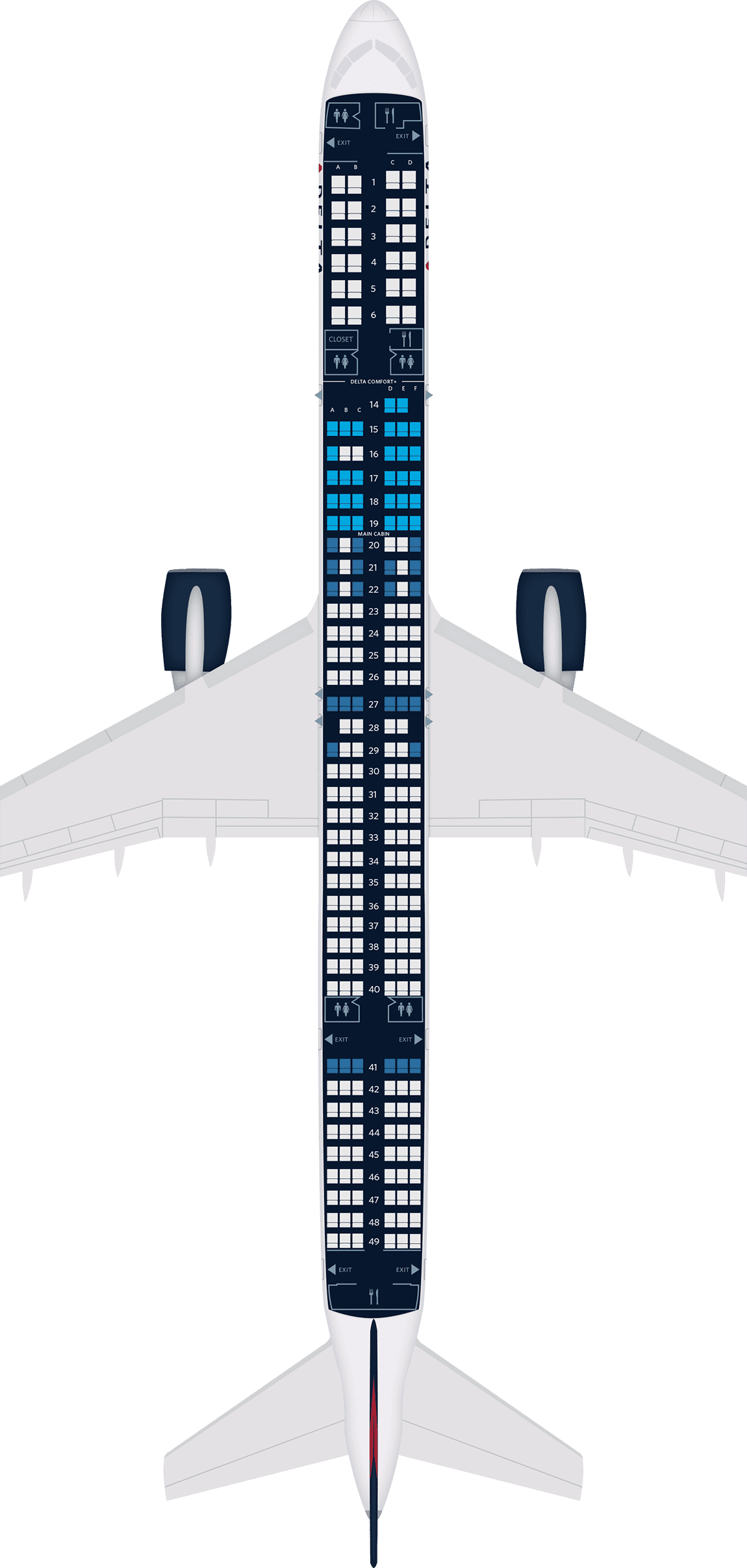 Boeing 757-300 Seat Maps, Specs & Amenities | Delta Air Lines