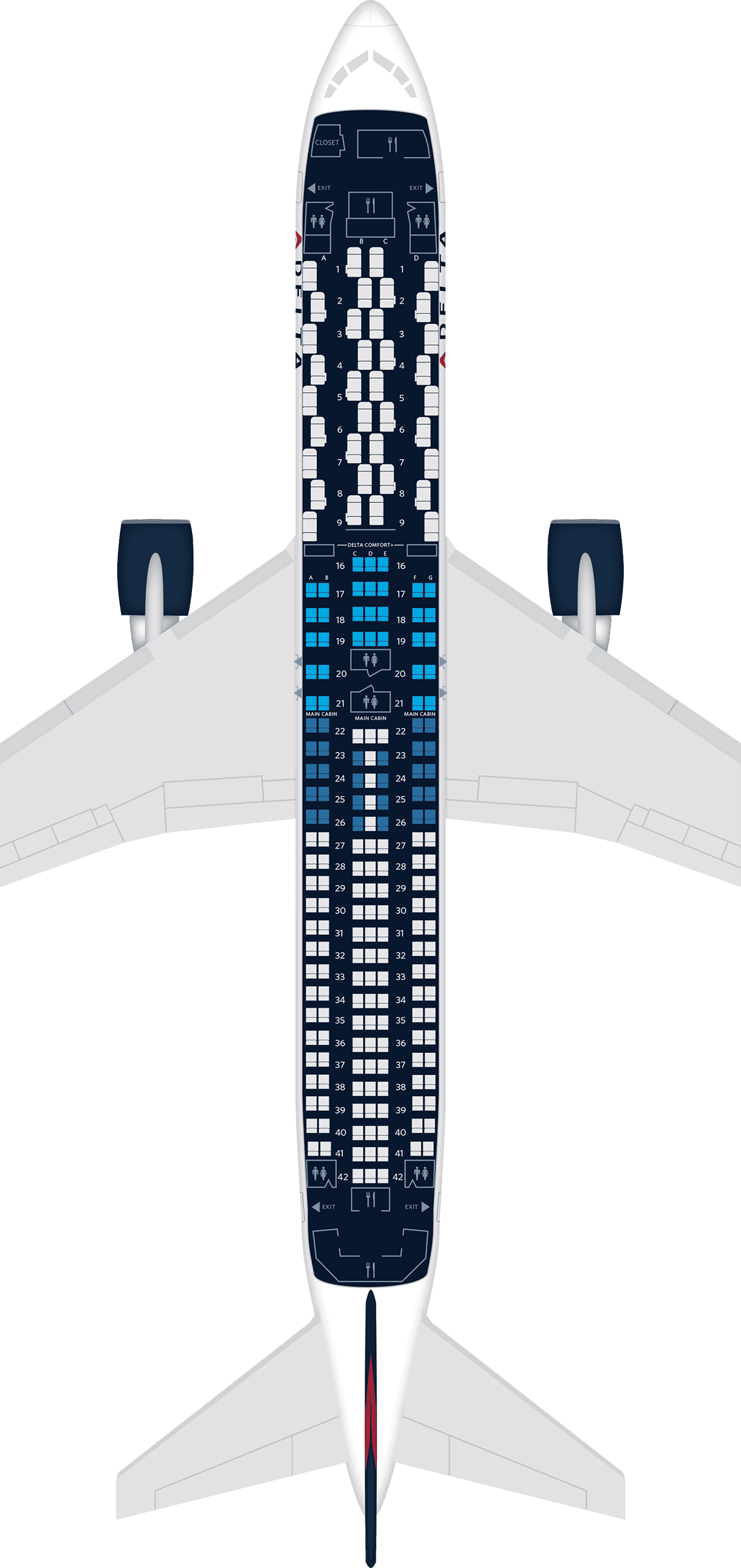Boeing 767-300ER Seat Maps, Specs & Amenities  Delta Air Lines
