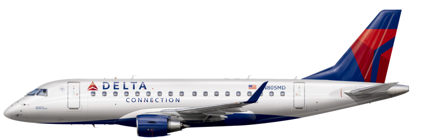 Embraer Erj 170 Aircraft Seat Maps Specs Amenities Delta Air